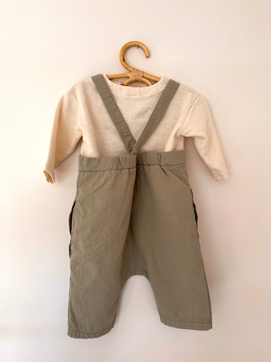 Soft dungaree pants